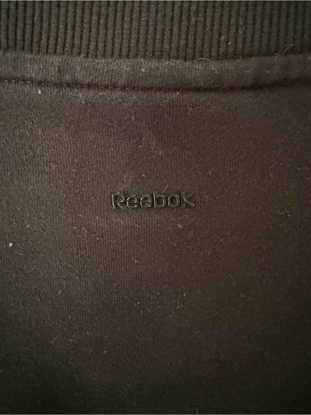 Reebok Black Crewneck Sweatshirt with White Logo - Picture 6 of 6